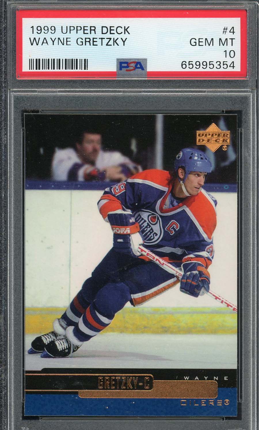 Wayne Gretzky 1999 Upper Deck Hockey Card #4 Graded PSA 10