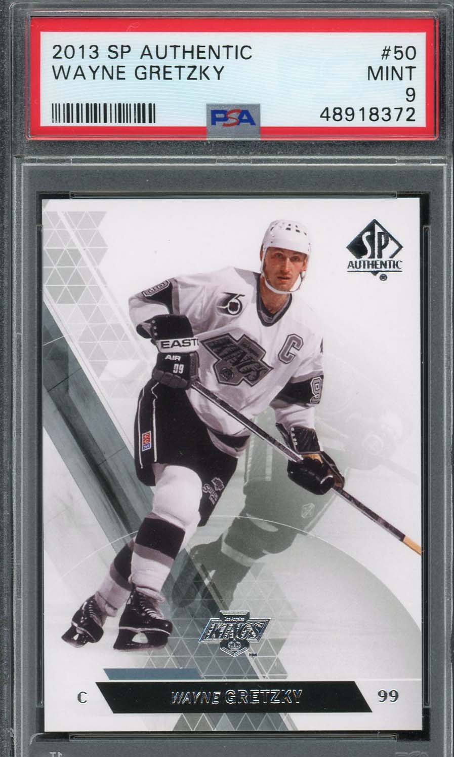 Wayne Gretzky 2013 Upper Deck SP Authentic Hockey Card #50 Graded PSA 9 Wayne Gretzky 2013 Upper Deck SP Authentic Hockey Card #50 Graded PSA 9