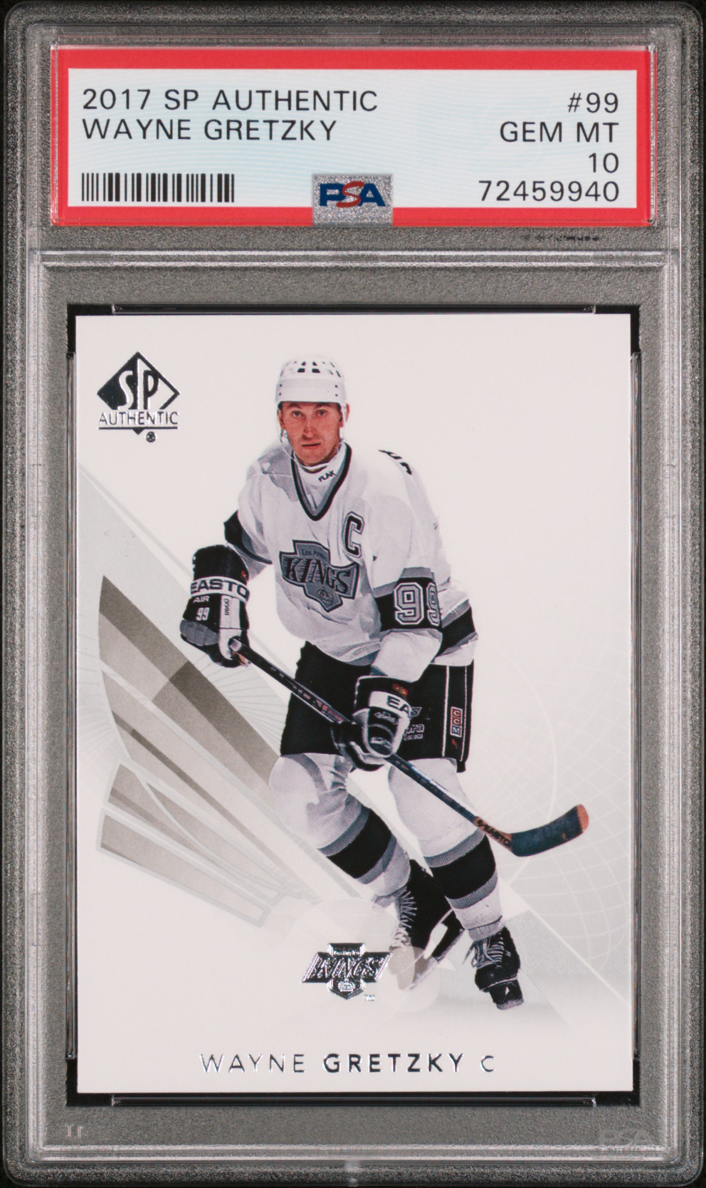 Wayne Gretzky 2017 Upper Deck SP Authentic Hockey Card #99 Graded PSA 10