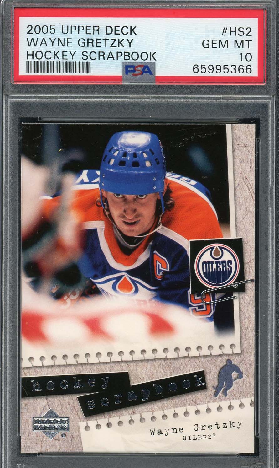 Wayne Gretzky 2005 Upper Deck Hockey Scrapbook Card #HS2 Graded PSA 10