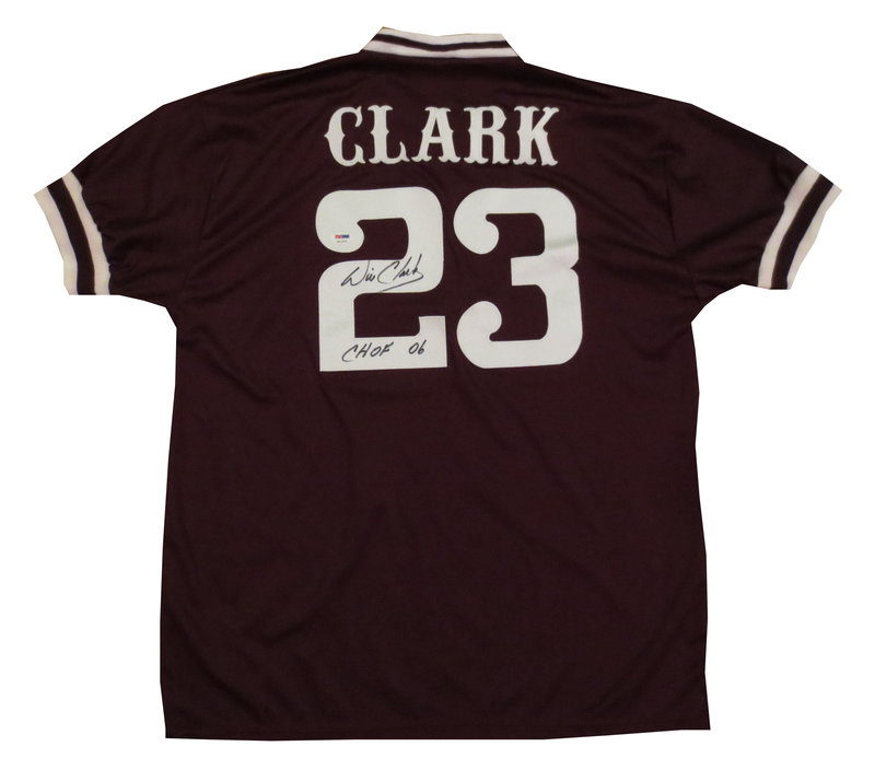 Will Clark Signed Mississippi State Baseball Jersey PSA/DNA COA