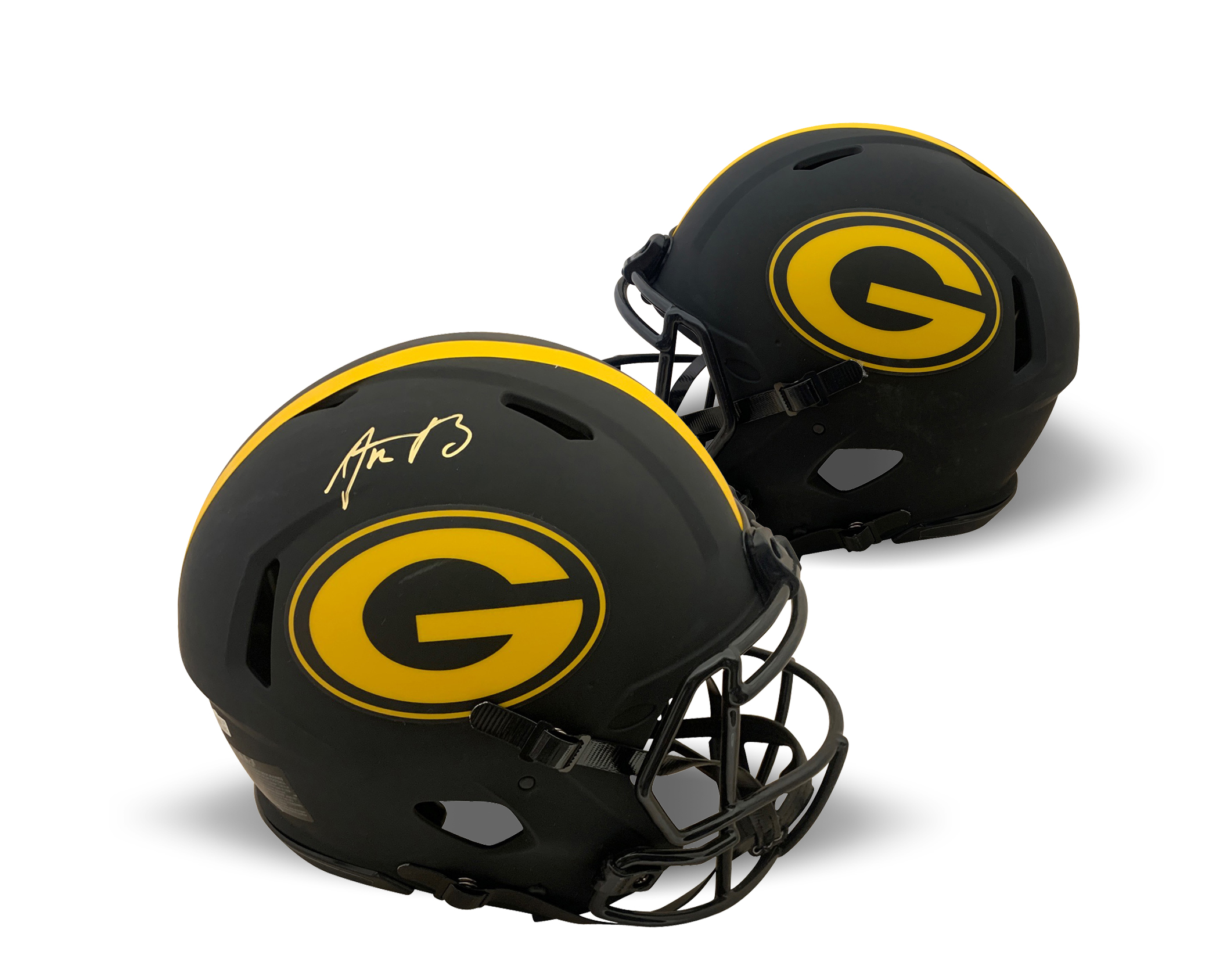 Aaron Rodgers Autographed Green Bay Authentic Full Size Eclipse Helmet Fanatics