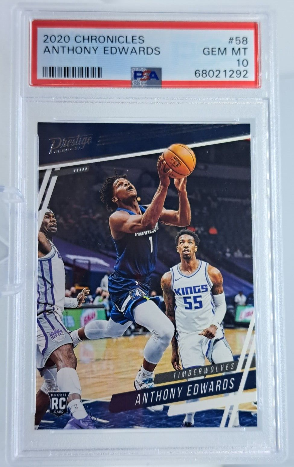 Anthony Edwards 2020 Panini Chronicles Basketball Rookie Card #58 Graded PSA 10