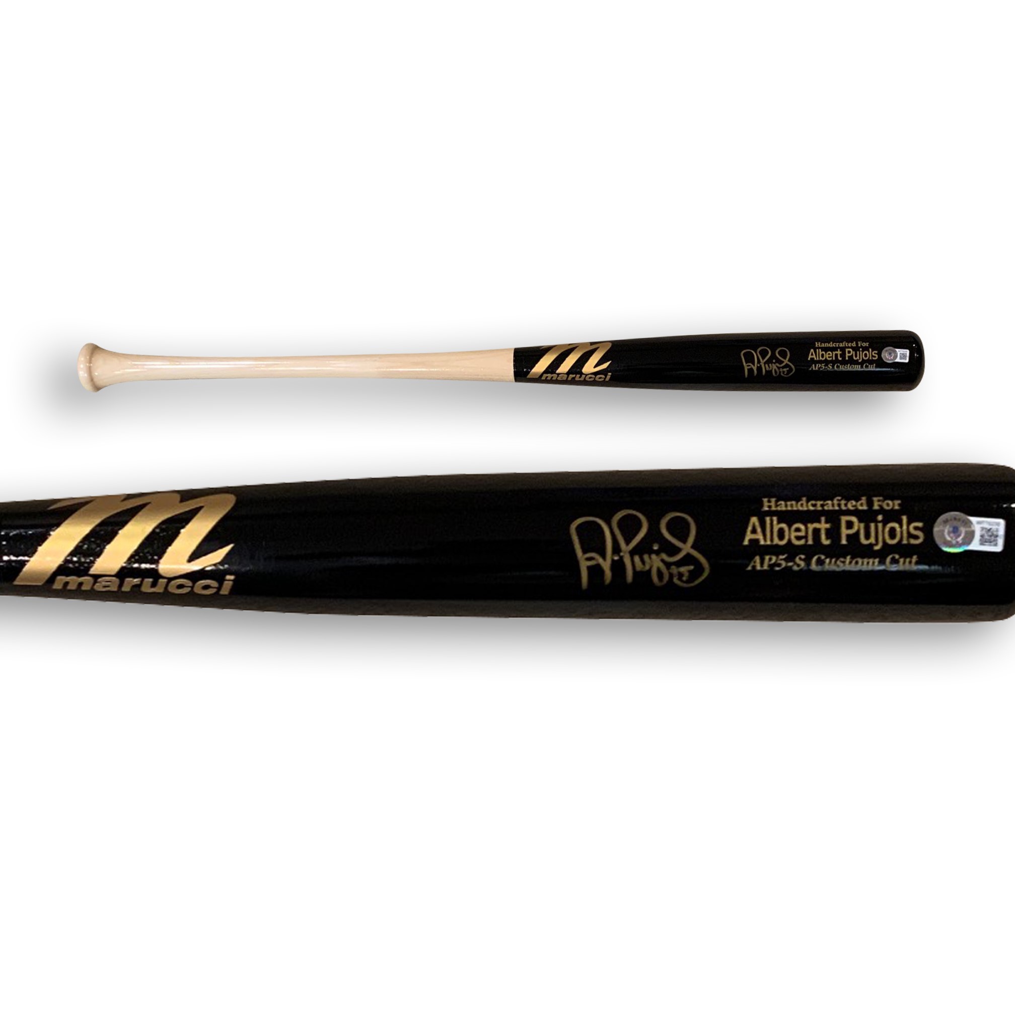 Albert Pujols Autographed Marucci 34" Signed Baseball Bat Beckett COA