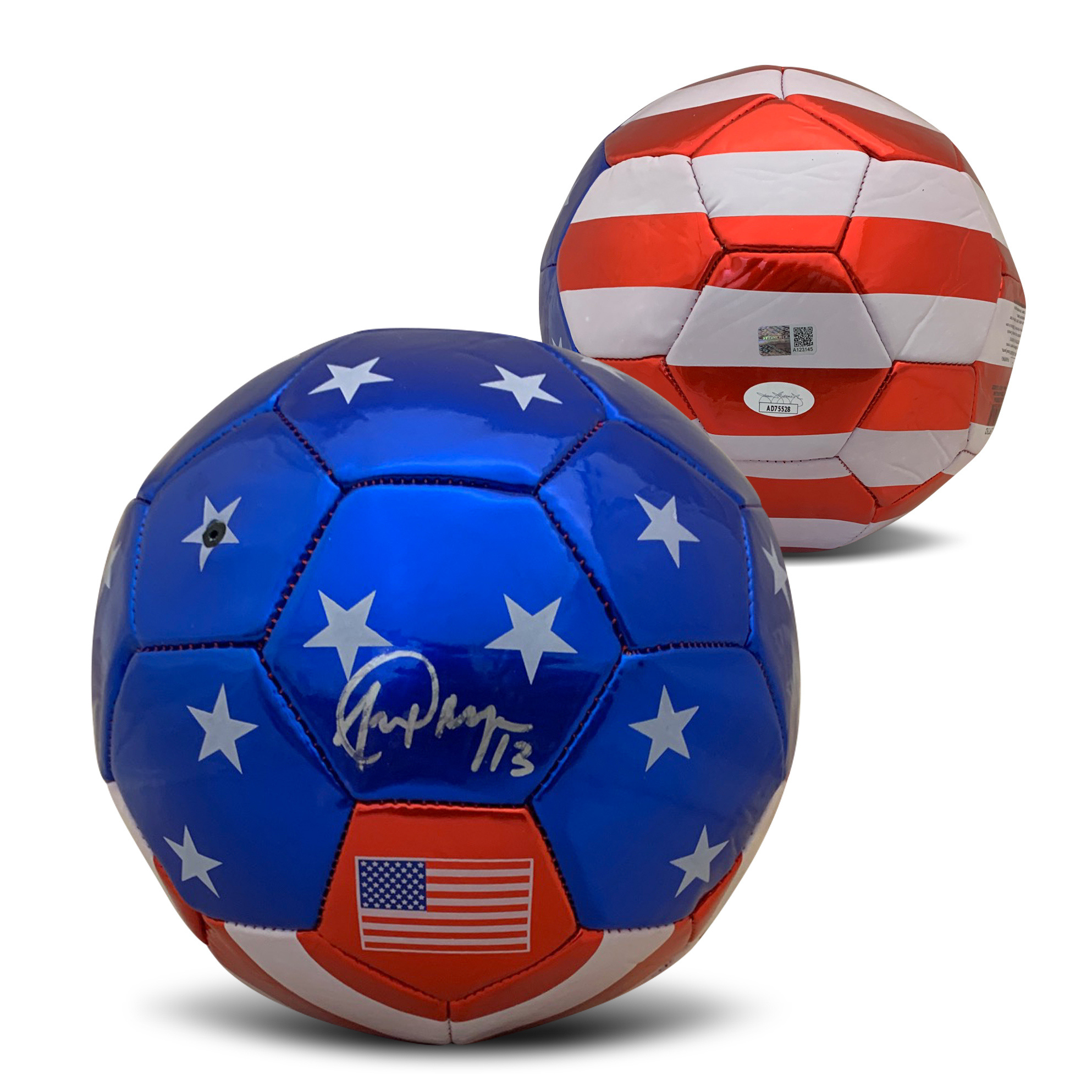 Alex Morgan Autographed USA Women's National Team USWNT Signed Soccer Ball JSA COA Flag