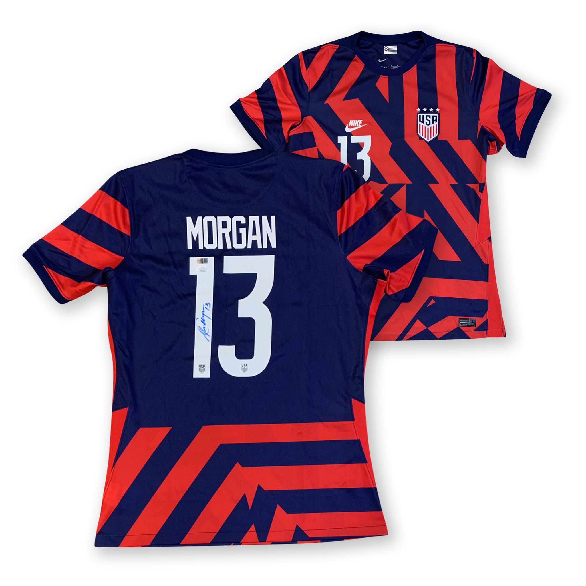 Alex Morgan Autographed USA Women's National Team USWNT Signed Nike Soccer Jersey JSA COA Blue