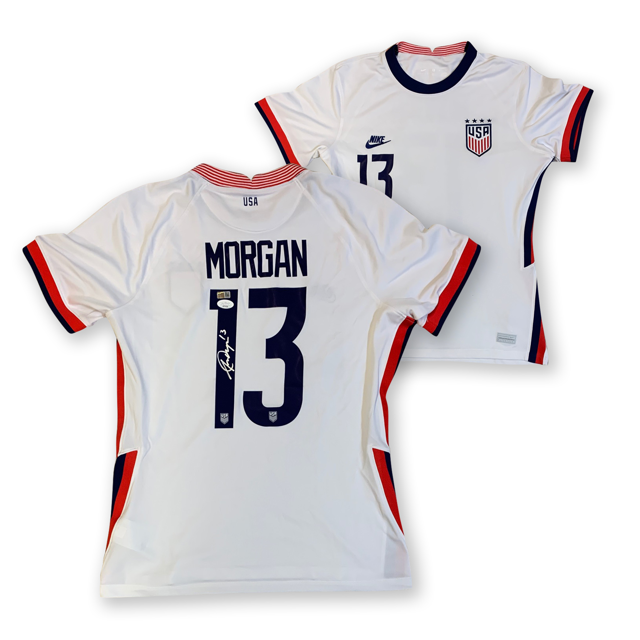 Alex Morgan Autographed USA Women's National Team USWNT Signed Nike Soccer Jersey JSA COA White