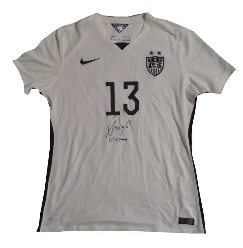 alex morgan autographed jersey