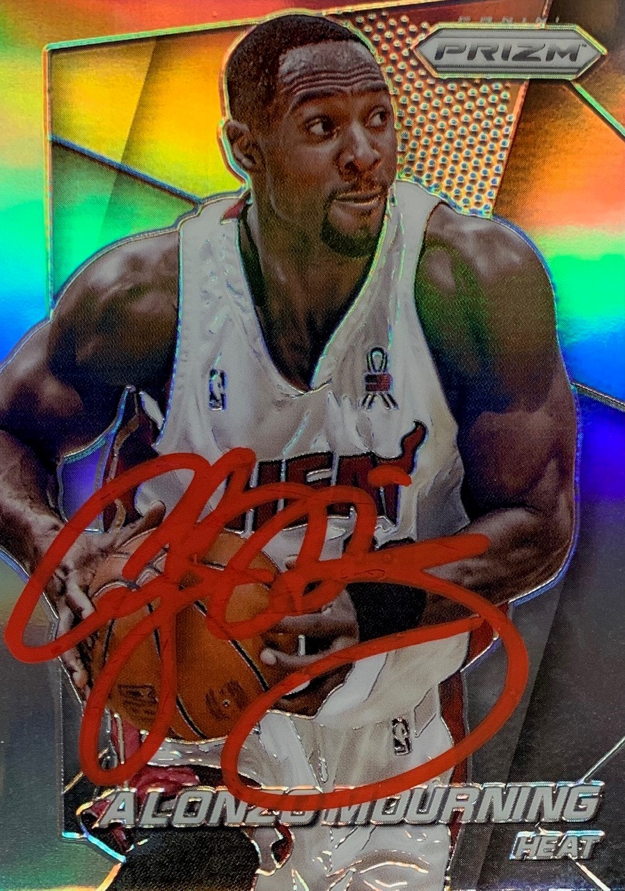 Alonzo Mourning 2014 Panini Silver Prizm Basketball Signed Card #193 Auto JSA COA Alonzo Mourning 2014 Panini Silver Prizm Basketball Signed Card #193 Auto JSA COA