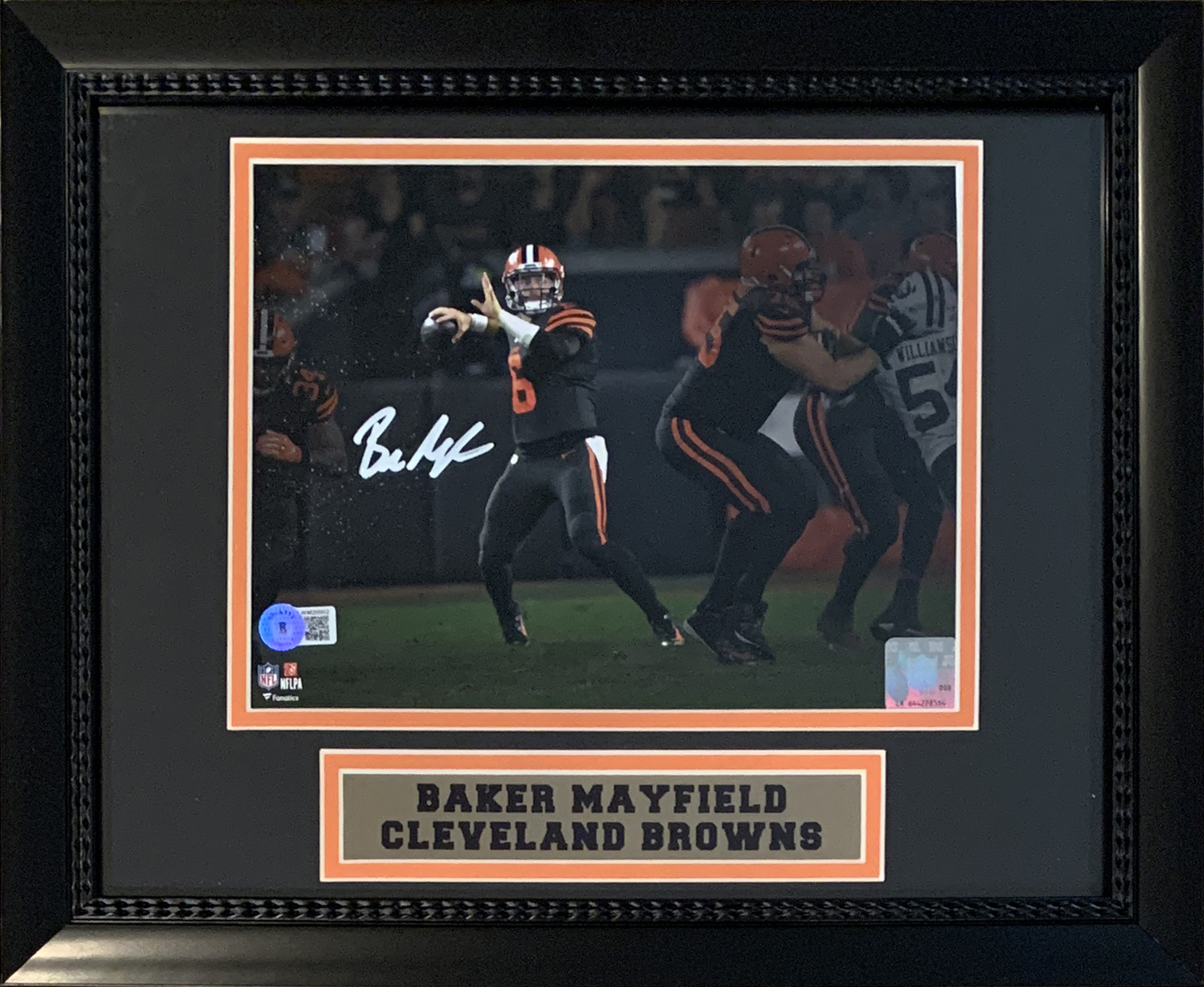 Baker Mayfield Autographed Cleveland Signed 8x10 Framed Photo Beckett COA