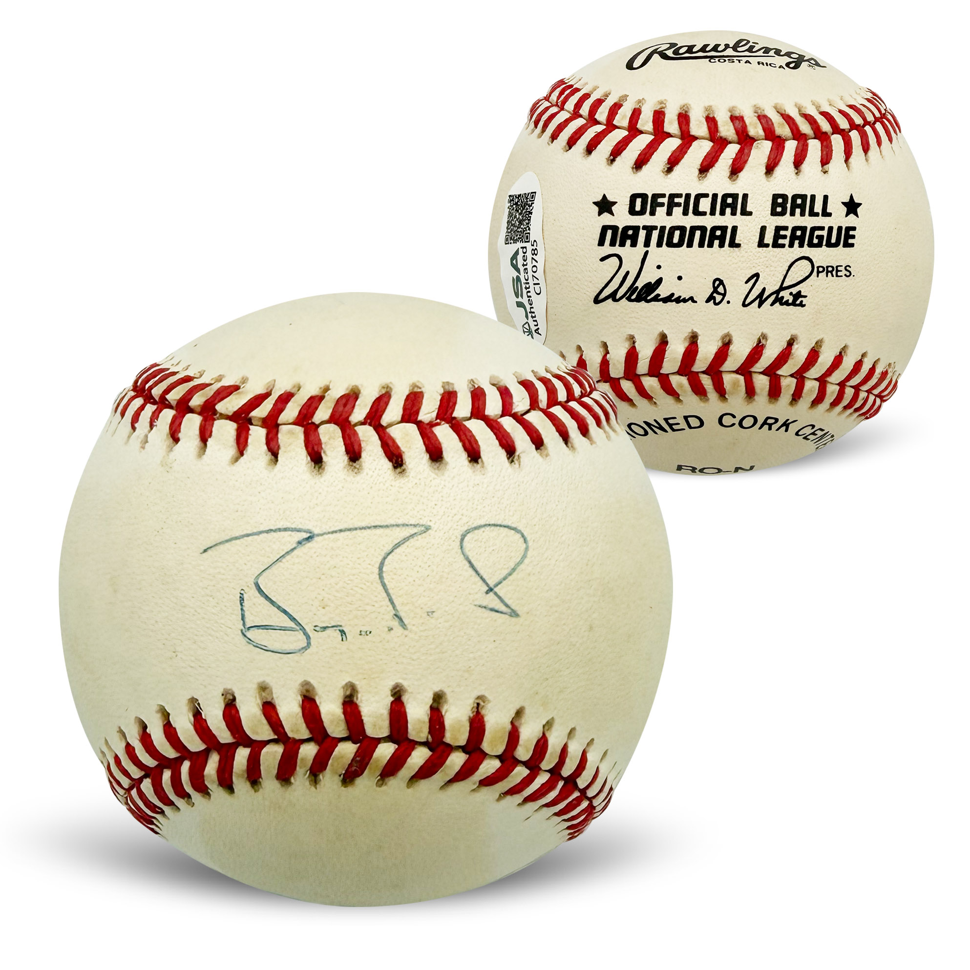 Barry Bonds San Francisco Giants Autographed National League Signed MLB Baseball JSA COA With Display Case CI70785 Barry Bonds San Francisco Giants Autographed National League Signed MLB Baseball JSA COA With Display Case CI70785