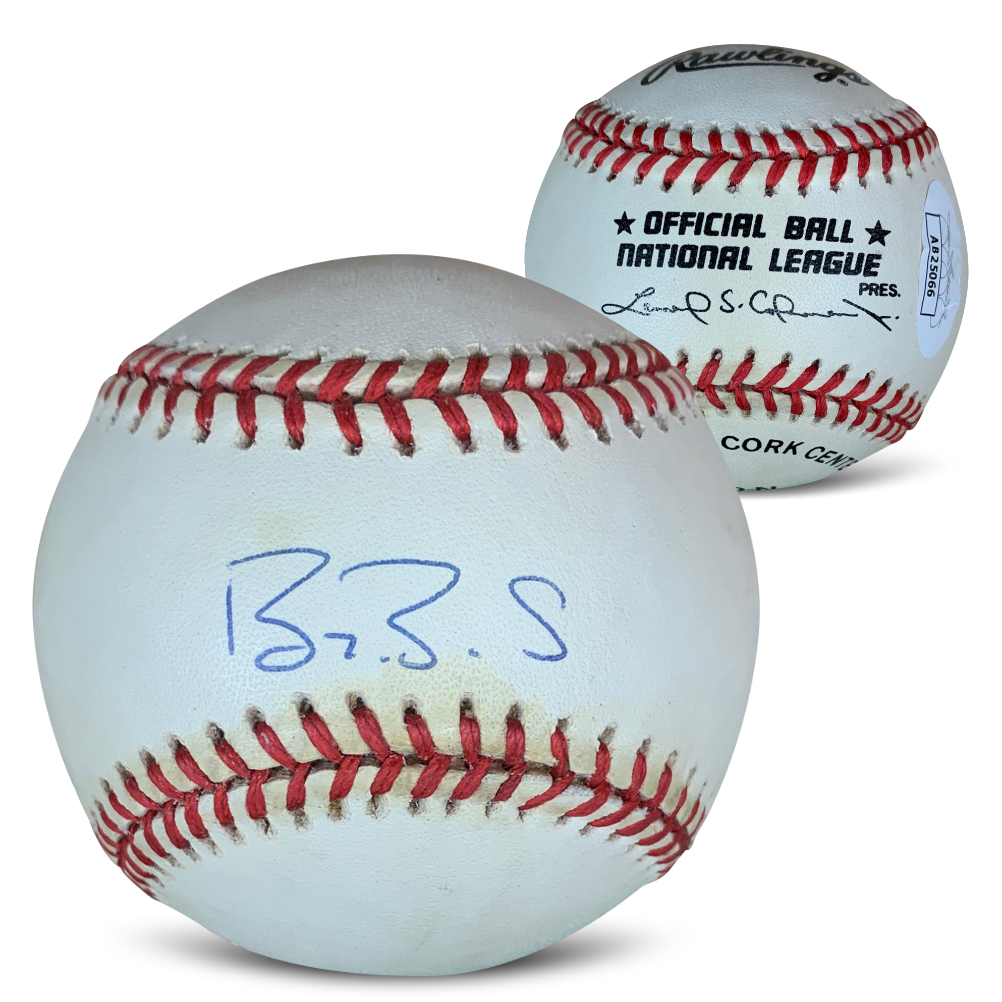 Barry Bonds Autographed National League Signed MLB Baseball JSA COA With Display Case Nice Ball!