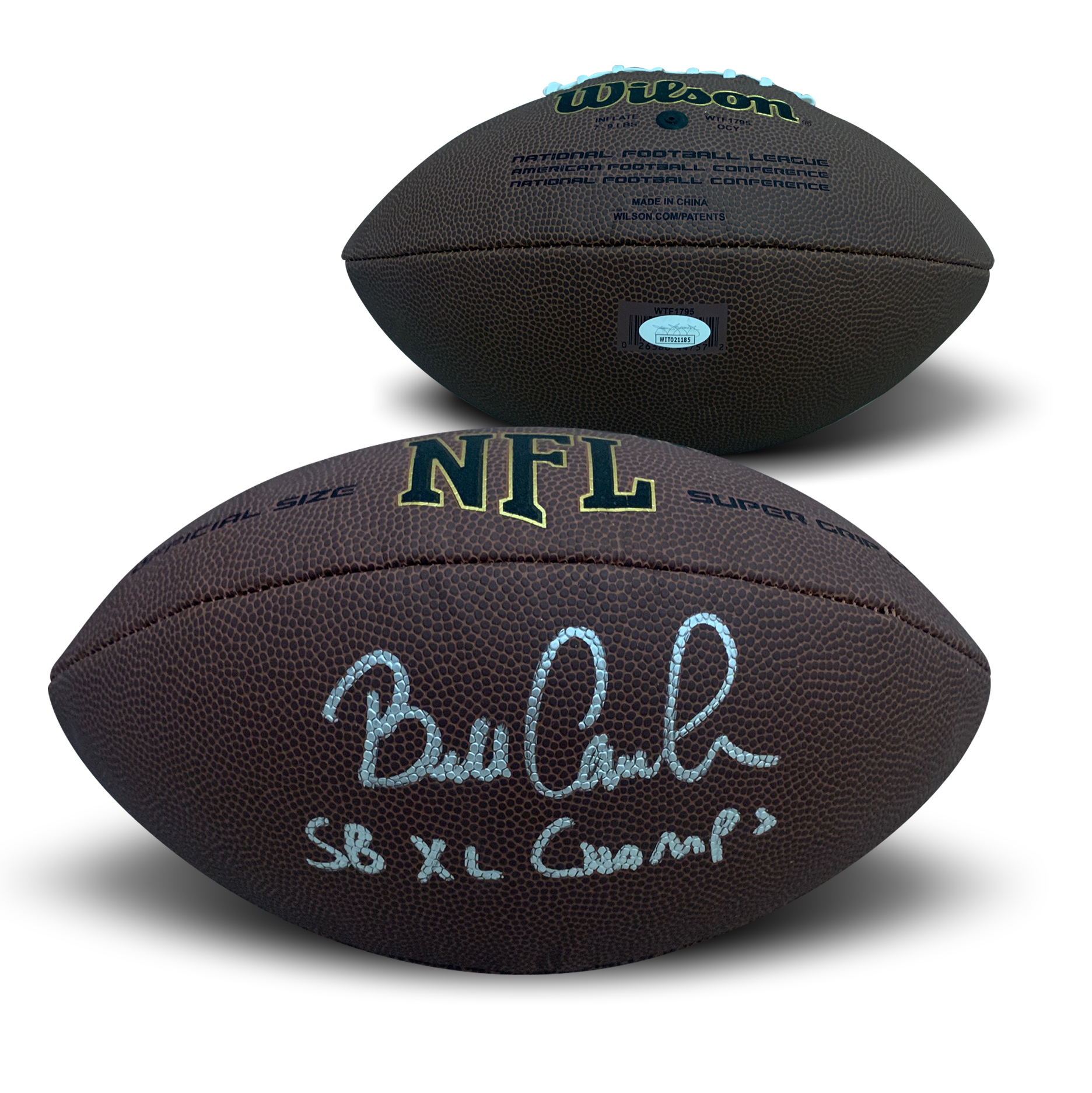 Bill Cowher Autographed Signed Replica Full Size Football Super Bowl XL 40 Champions JSA COA