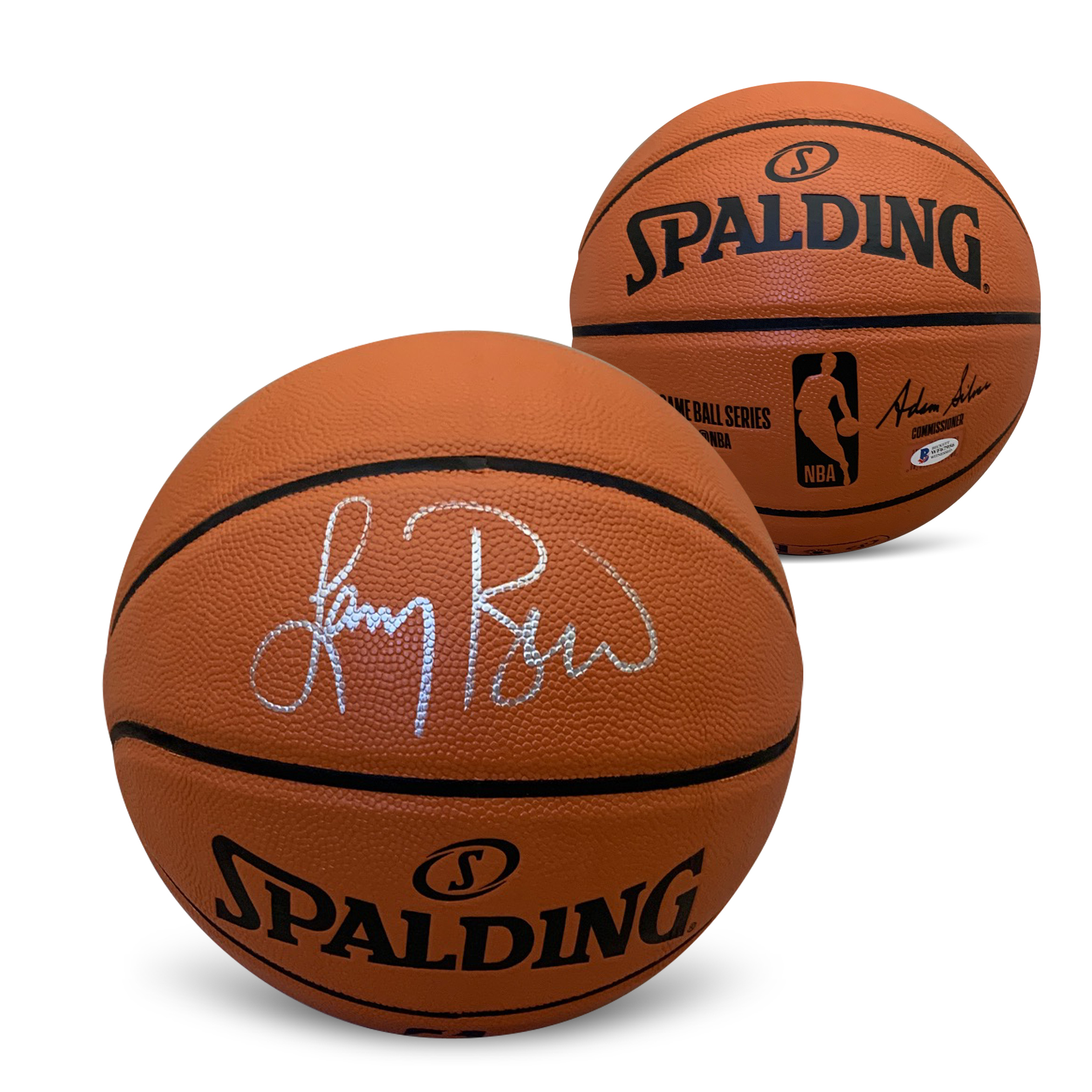 Larry Bird Autographed NBA Full Size Replica Signed Basketball Beckett COA