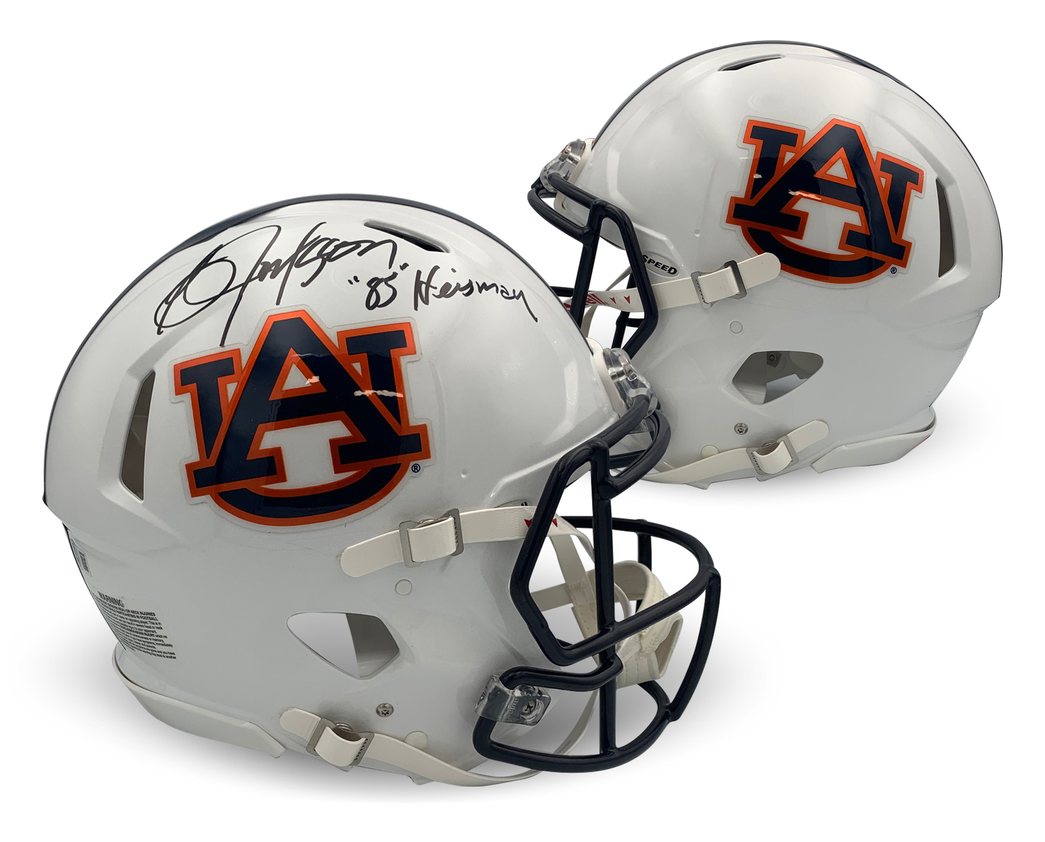 Bo Jackson Autographed Auburn Tigers Signed Football Full Size Authentic Helmet 1985 HEISMAN Beckett COA