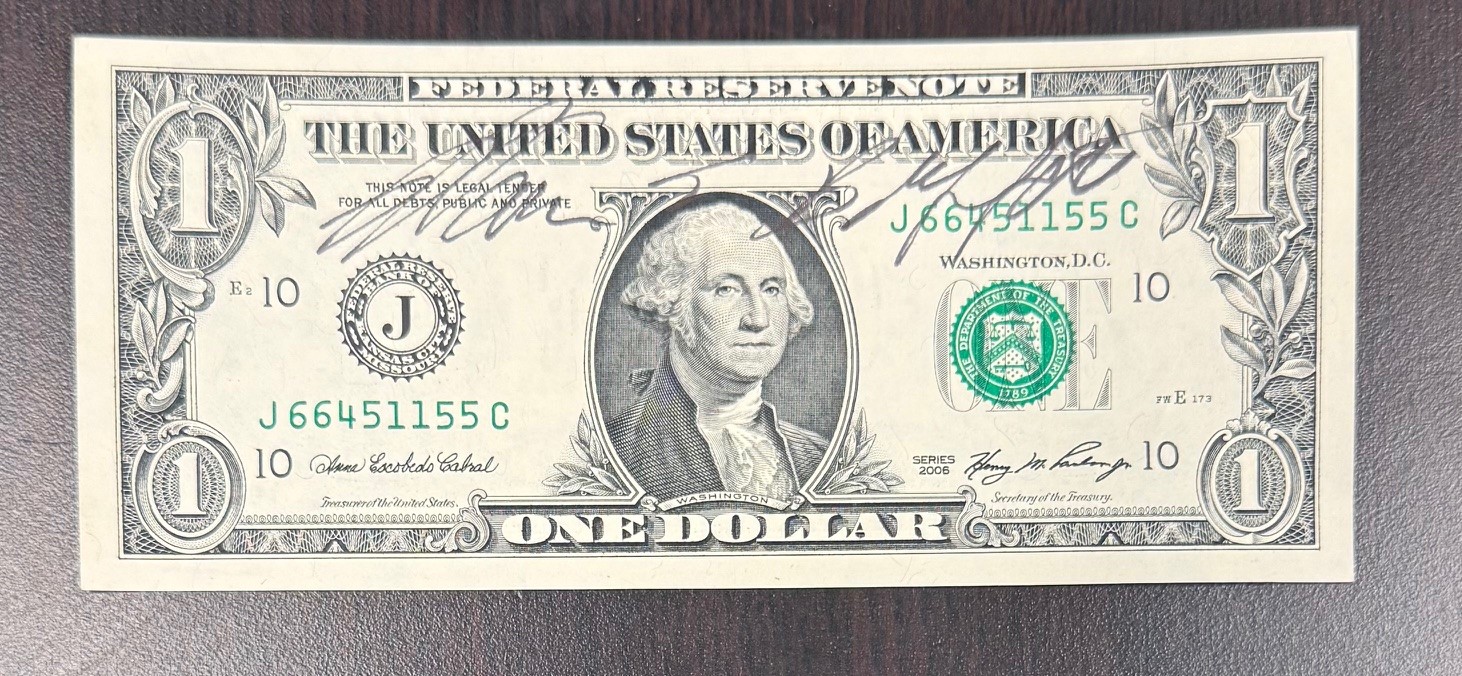 Warren Buffett Hand Signed $1 Dollar Bill Authentic Autograph USA Currency JSA LOA Paper Money Collectible