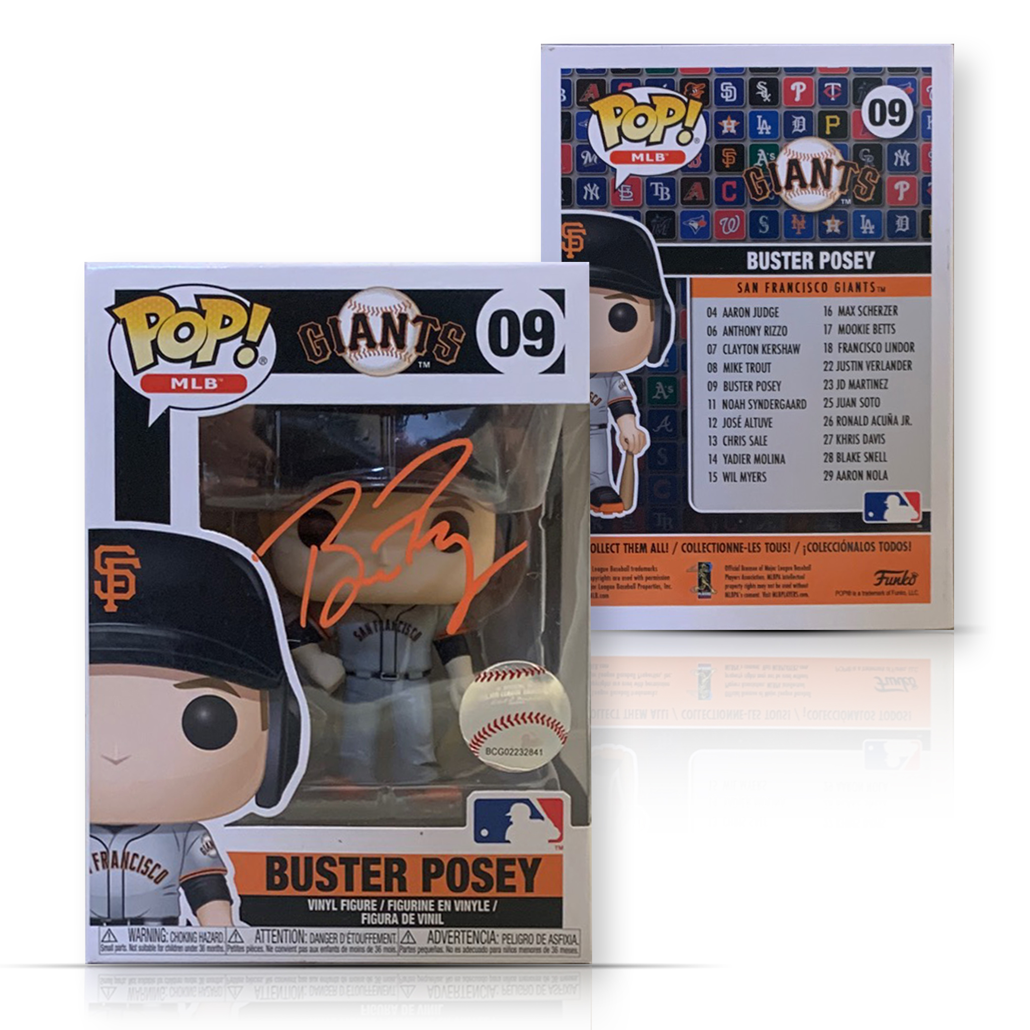 Buster Posey Autographed San Francisco Giants Signed Funko Pop 09 MLB Authenticated COA