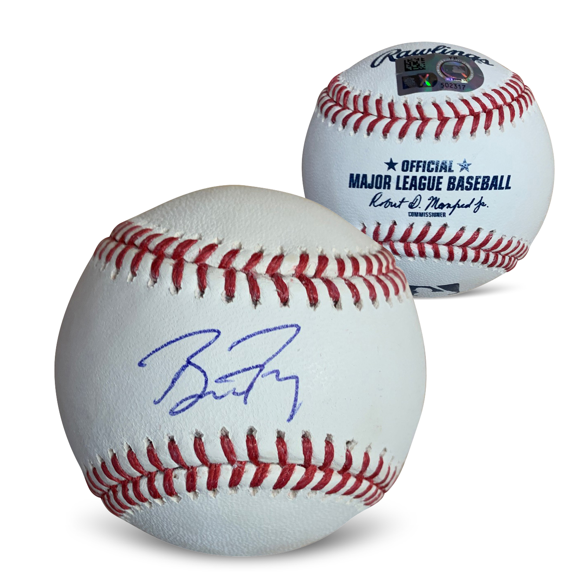 Buster Posey Autographed Official Signed Baseball MLB Authenticated COA With UV Display Case