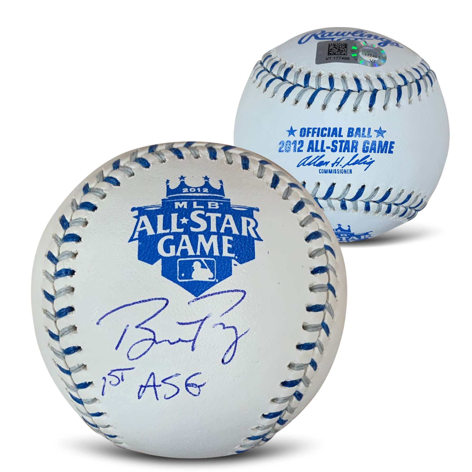 Buster Posey Autographed 2012 All Star Game Signed Baseball MLB Authenticated COA With Display Case