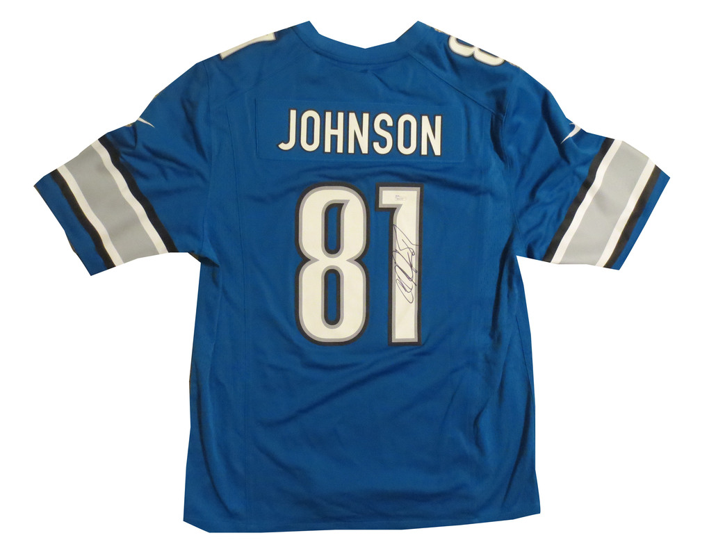 calvin johnson autographed jersey