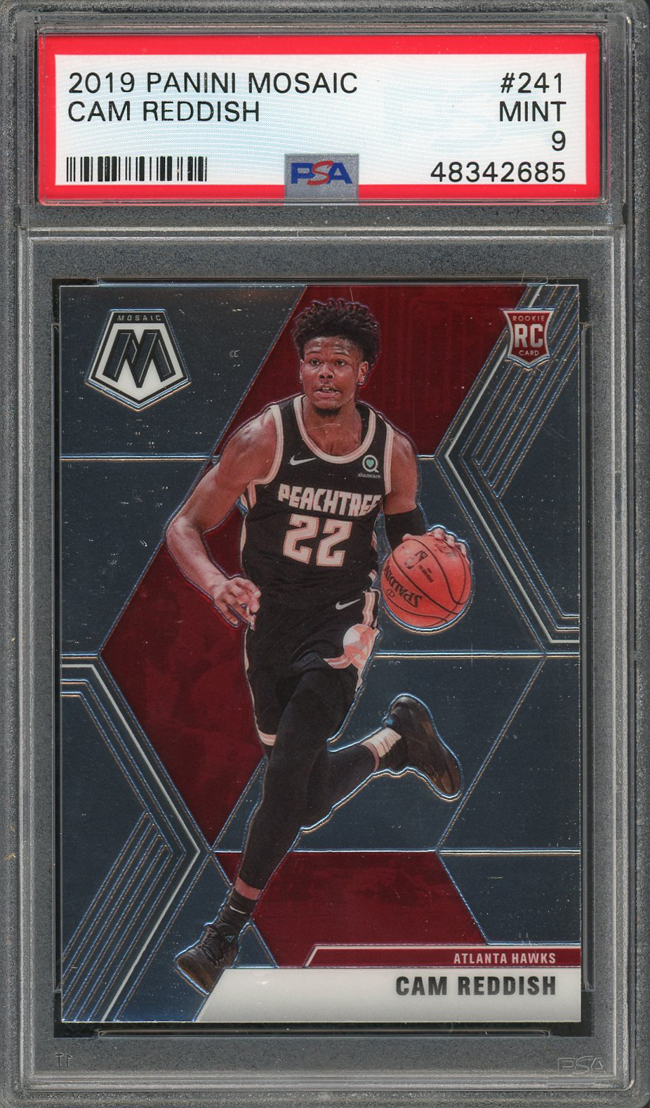 Cam Reddish 2019 Panini Mosaic Basketball Rookie Card RC #241 Graded PSA 9 MINT