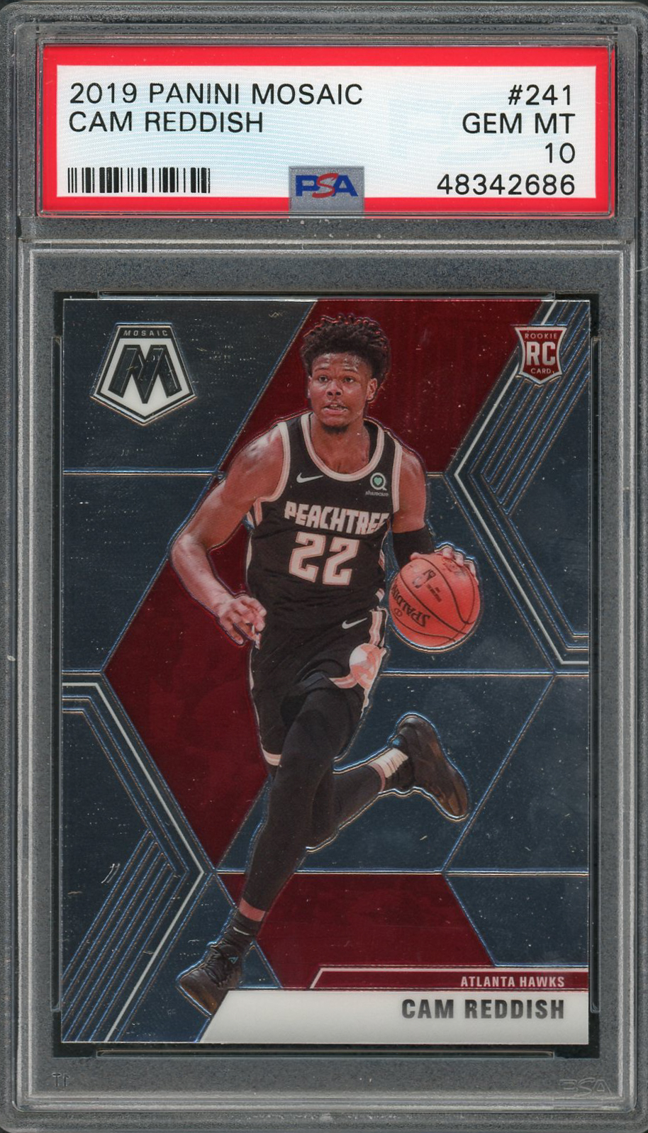 Cam Reddish 2019 Panini Mosaic Basketball Rookie Card #241 Graded PSA 10