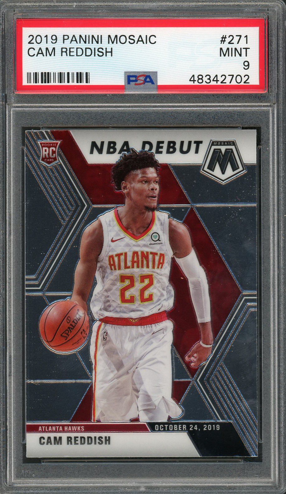 Cam Reddish 2019 Panini Mosaic Basketball Rookie Card RC #271 Graded PSA 9 MINT