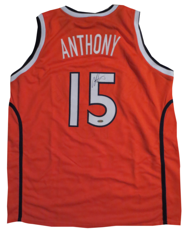 carmelo anthony signed jersey