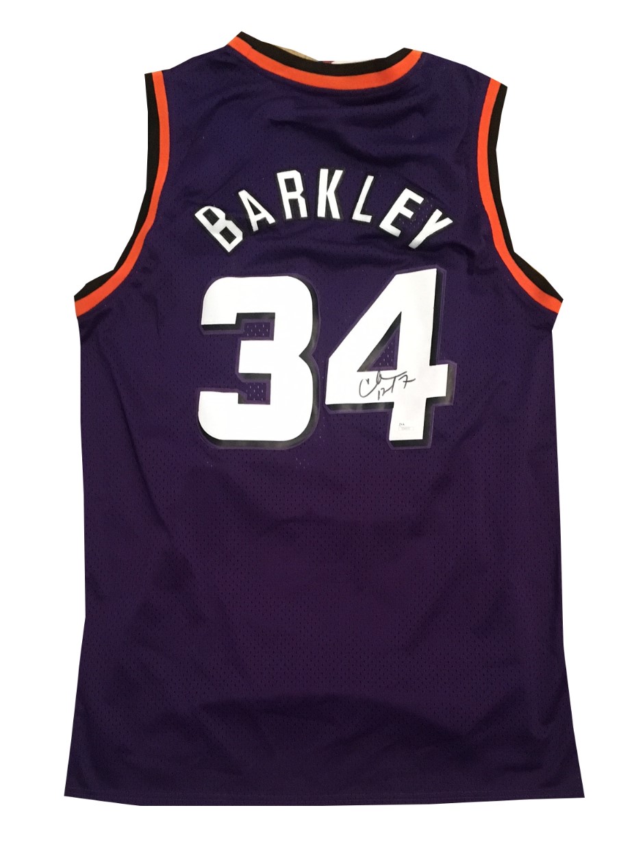 charles barkley autographed jersey