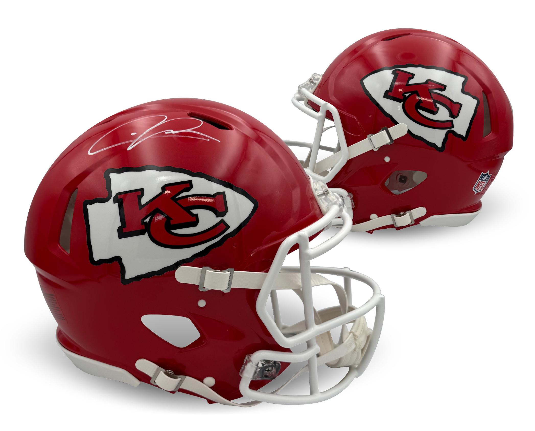 Chris Jones Autographed Kansas City Chiefs Signed Full Size Authentic Football Helmet Beckett COA