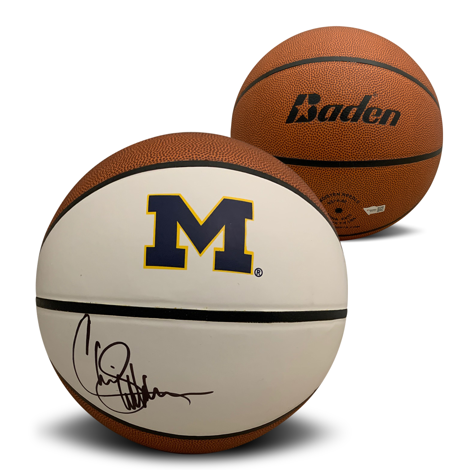 Chris Webber Autographed Michigan Signed Full Size Basketball Fanatics Authentic COA Chris Webber Autographed Michigan Signed Full Size Basketball Fanatics Authentic COA