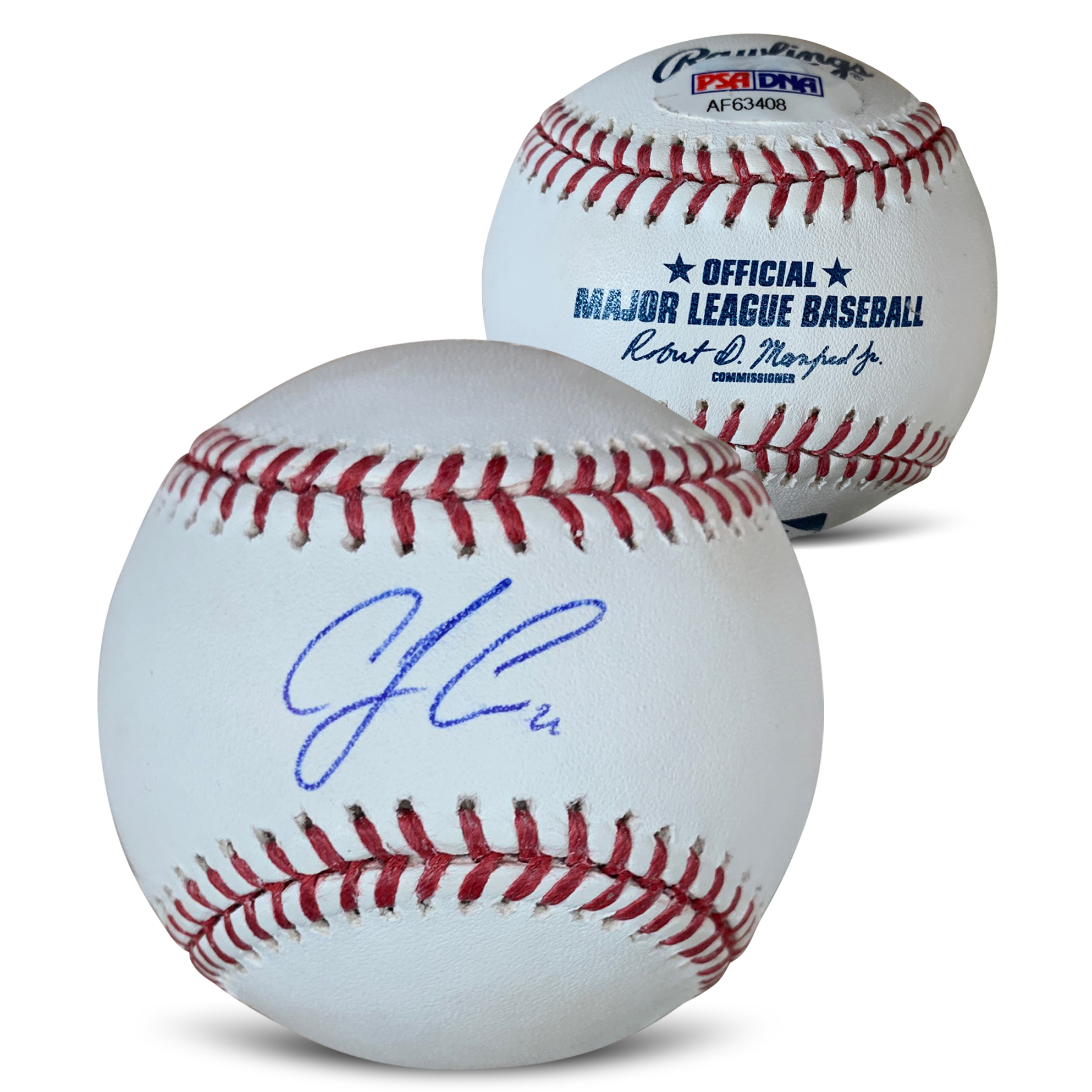 CJ Cron Autographed MLB Signed Baseball With Display Case PSA COA