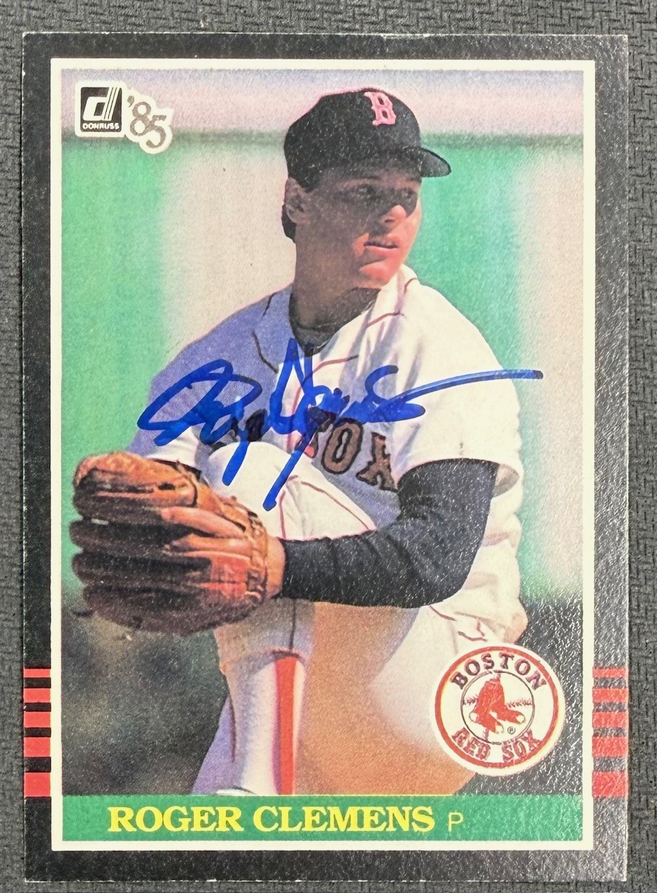 Roger Clemens 1985 Donruss Signed Baseball Rookie Card #273 Beckett Authenticated