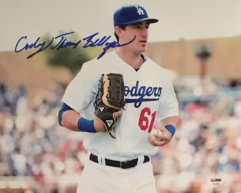 cody bellinger autographed baseball