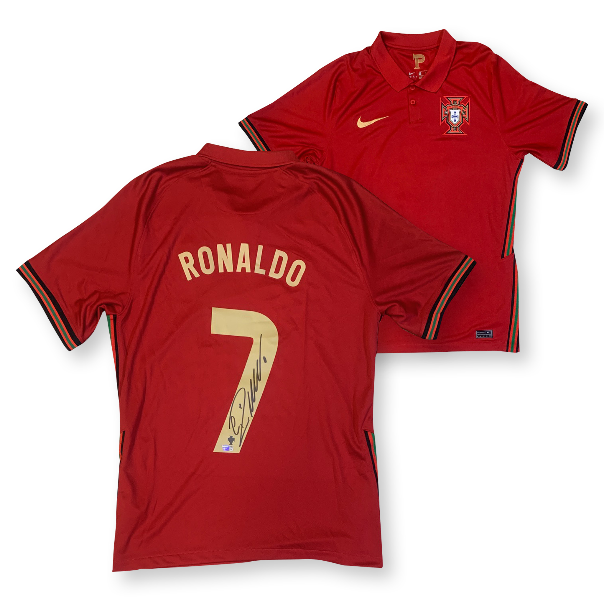 Cristiano Ronaldo Autographed Portugal Signed Nike Soccer Jersey Shirt Fanatics Authentic COA Cristiano Ronaldo Autographed Portugal Signed Nike Soccer Jersey Shirt Fanatics Authentic COA
