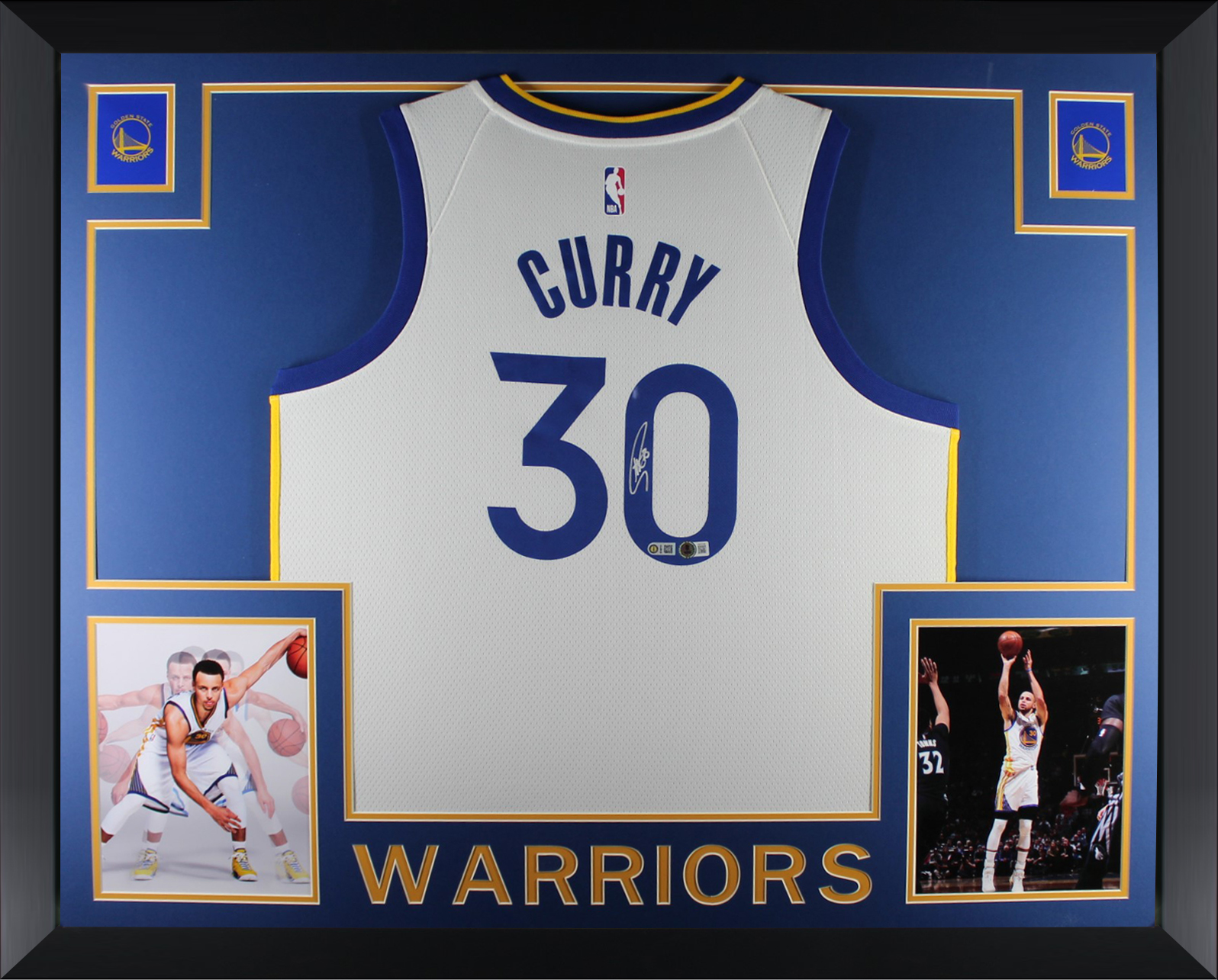 Stephen Curry Autographed Golden State Warriors Signed Nike Swingman White Framed Jersey Beckett COA Stephen Curry Autographed Golden State Warriors Signed Nike Swingman White Framed Jersey Beckett COA