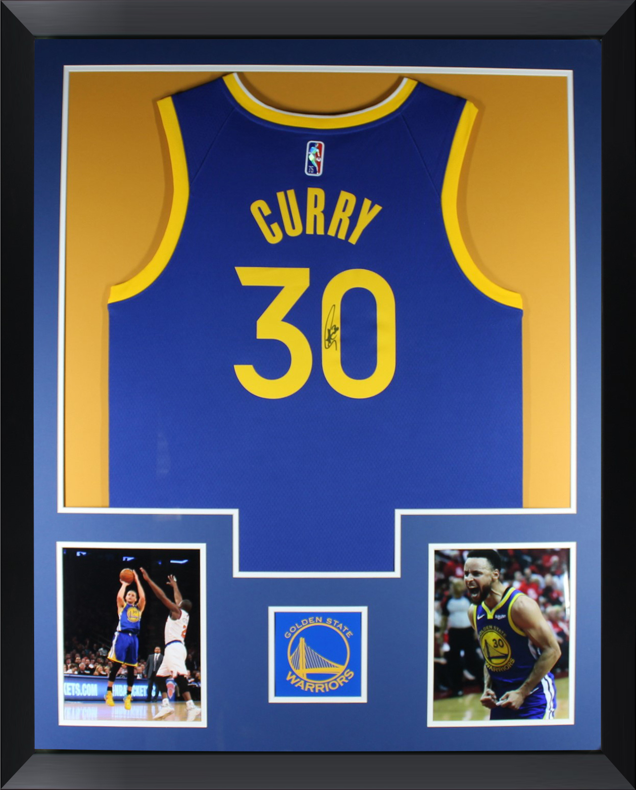 Stephen Curry Autographed Golden State Warriors 75th Anniversary Nike Swingman Signed Basketball Framed Jersey Beckett COA Stephen Curry Autographed Golden State Warriors 75th Anniversary Nike Swingman Signed Basketball Framed Jersey Beckett COA