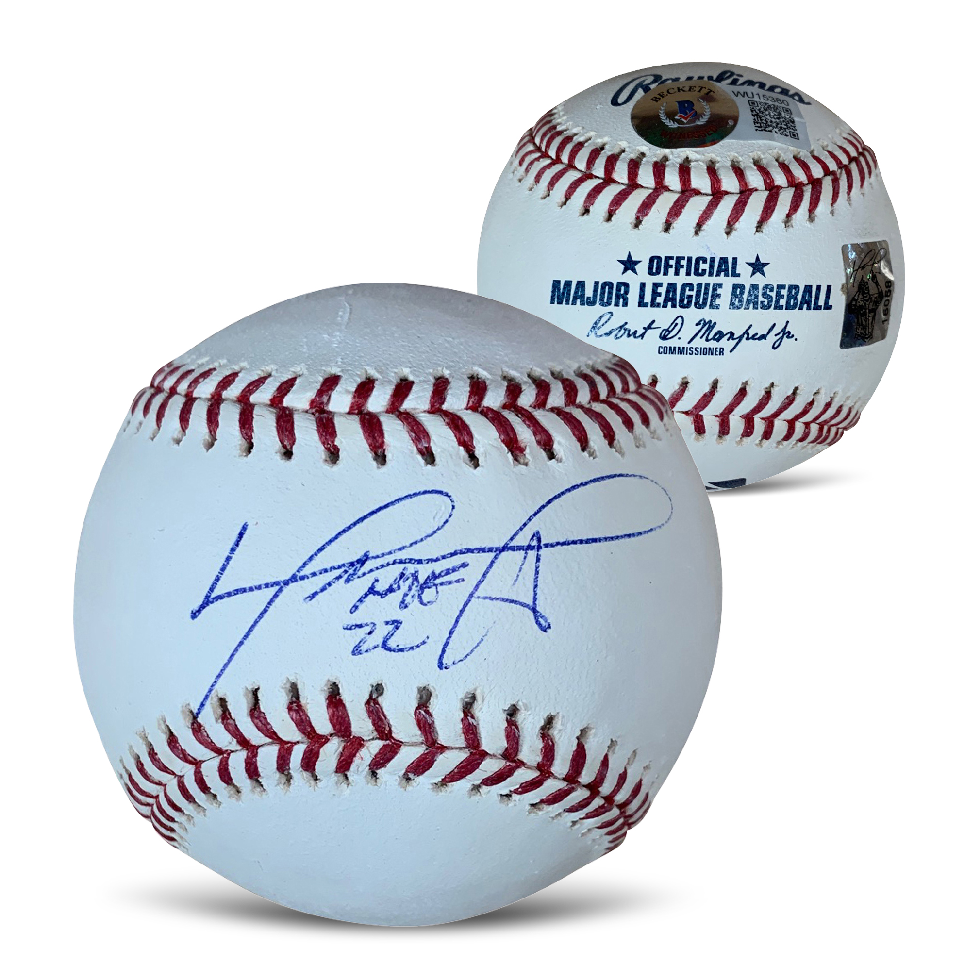 David Ortiz Autographed MLB Signed Baseball Hall of Fame HOF 2022 Beckett COA With UV Display Case