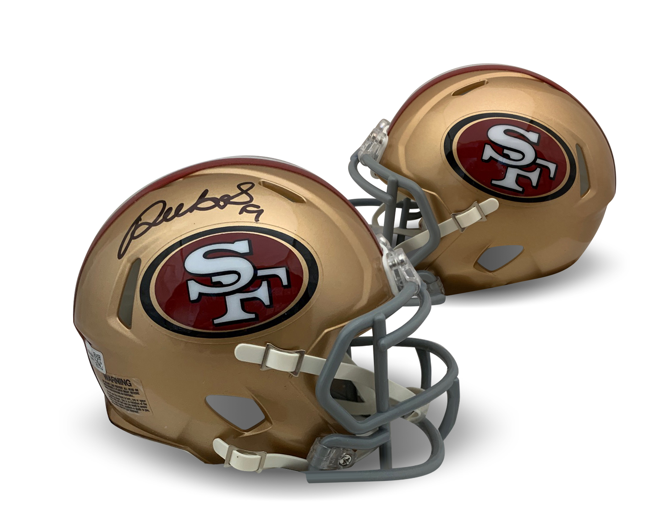 Deebo Samuel Autographed San Francisco 49ers Signed Football Speed Mini Helmet Fanatics Authentic COA