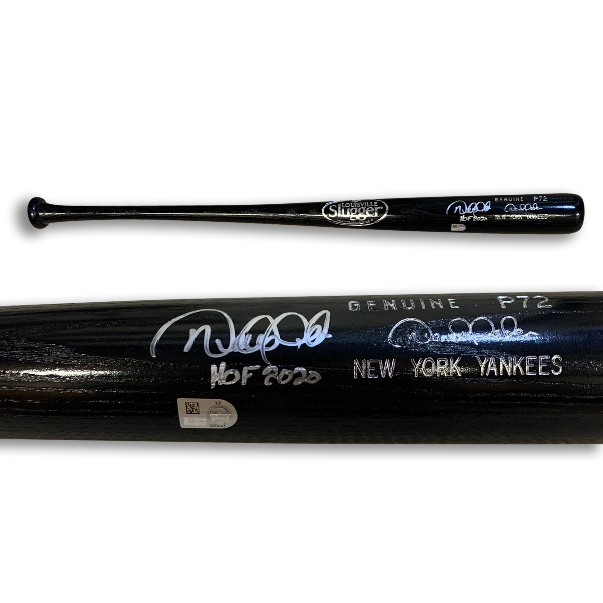 Derek Jeter Autographed Hall of Fame HOF 2020 Signed Louisville Slugger P72 Baseball Bat MLB Authenticated COA