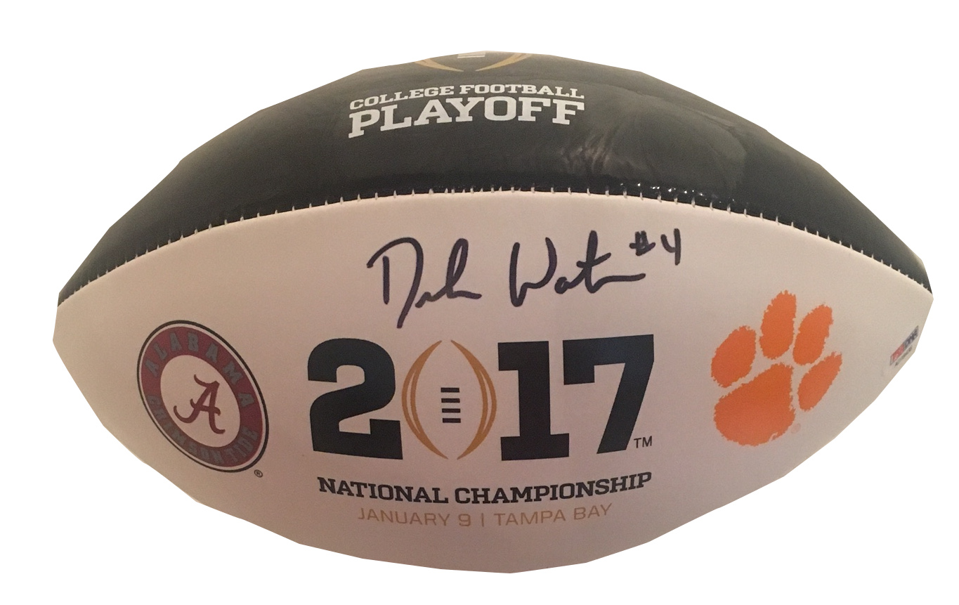 deshaun watson signed football