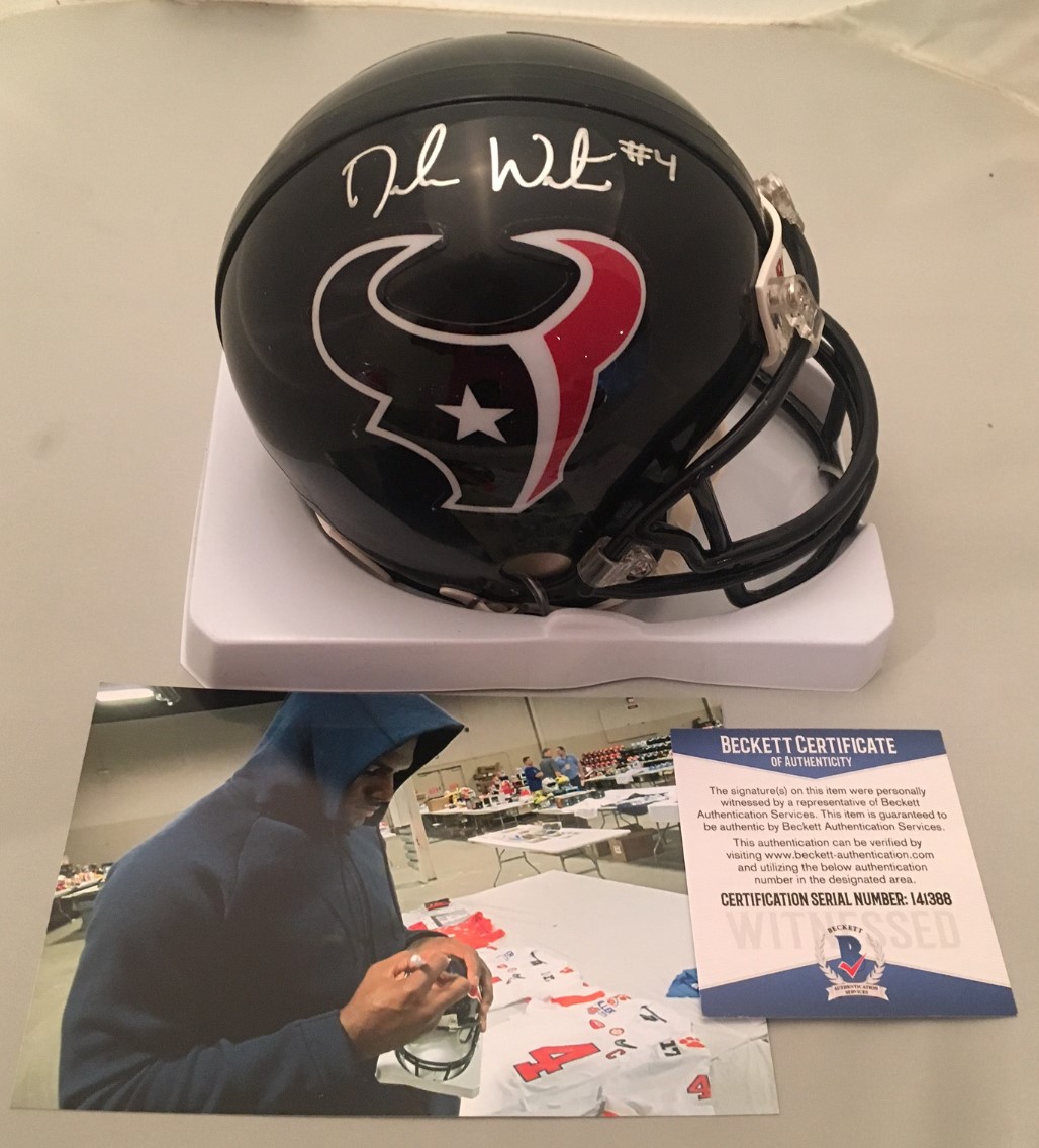 deshaun watson signed football