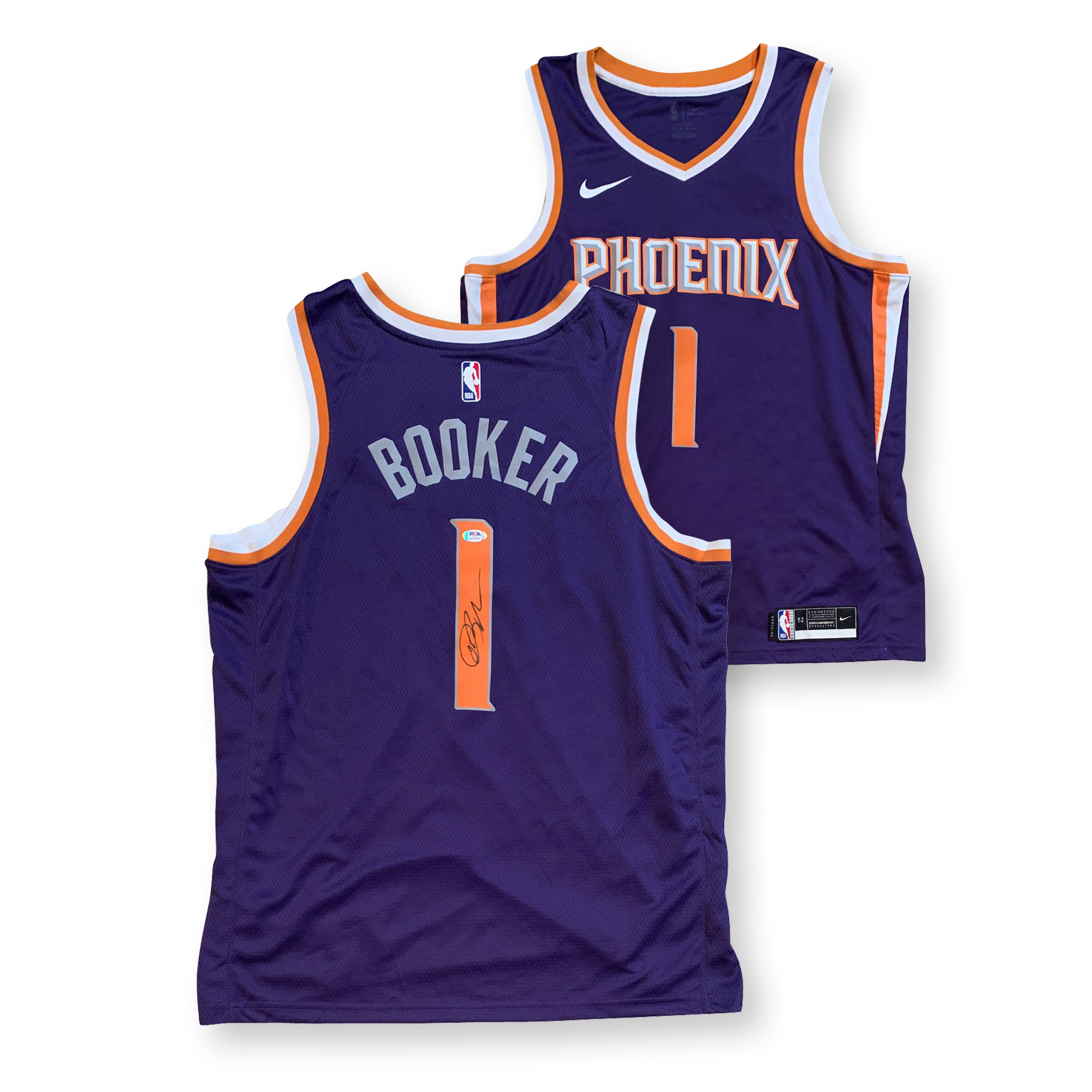 Devin Booker Autographed Phoenix Signed Basketball Swingman Jersey PSA DNA COA