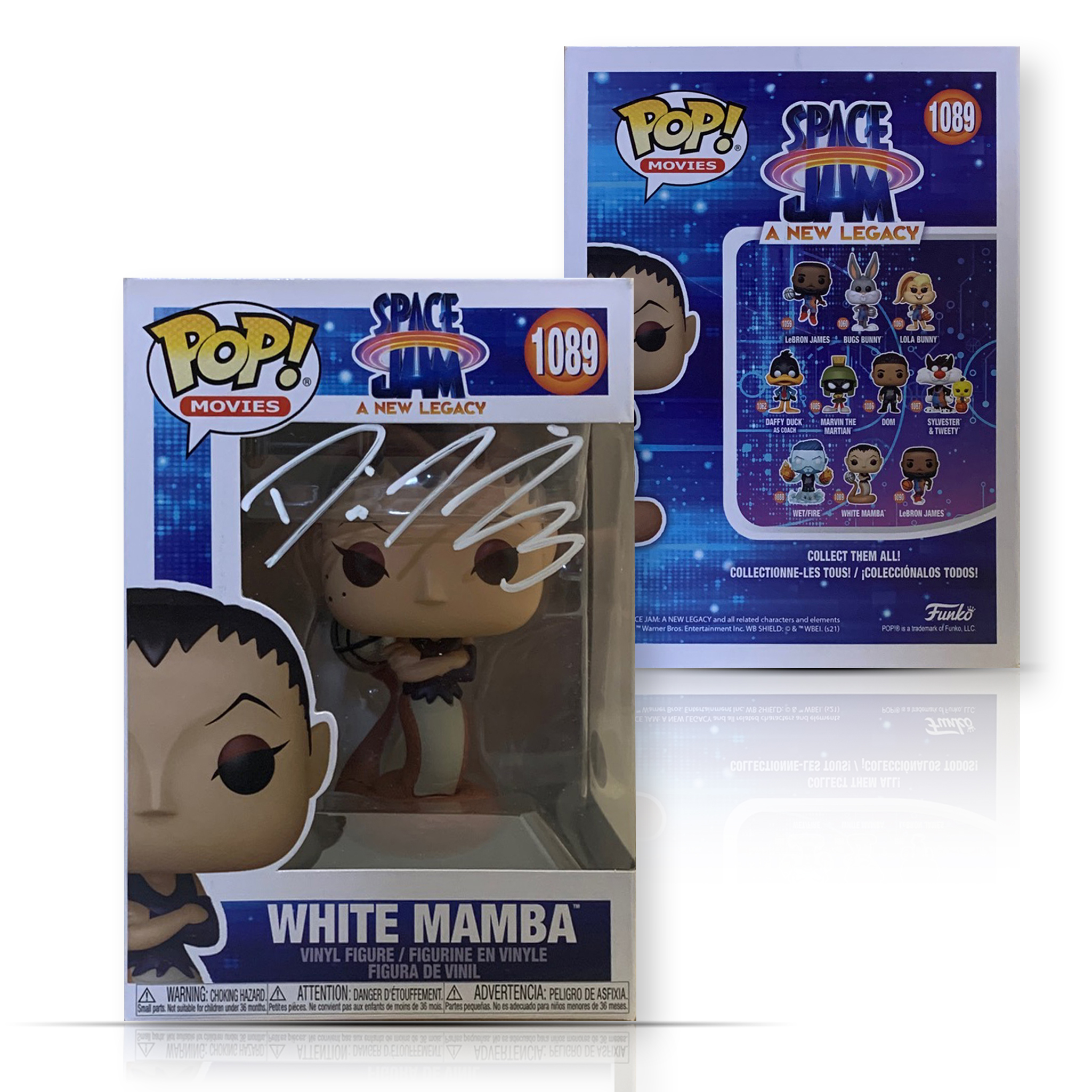Diana Taurasi Autographed Space Jam White Mamba Signed Funko Pop 1089 JSA COA Diana Taurasi Autographed Space Jam White Mamba Signed Funko Pop 1089 JSA COA