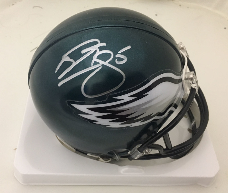 donovan mcnabb autographed helmet