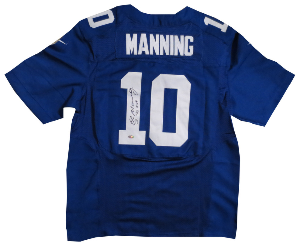 eli manning autographed jersey