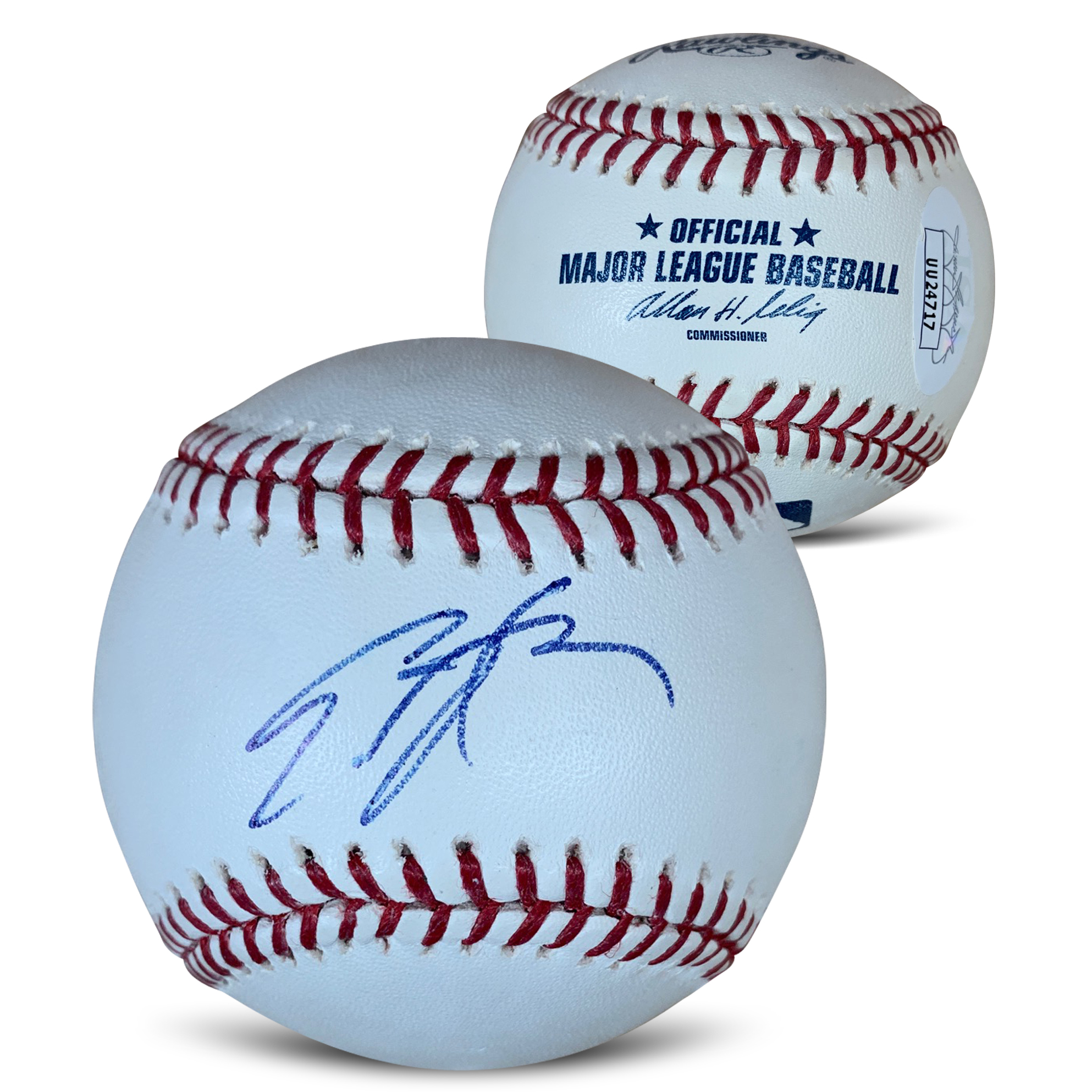 Eric Hosmer Autographed San Diego MLB Signed Baseball With Display Case JSA COA UU24717