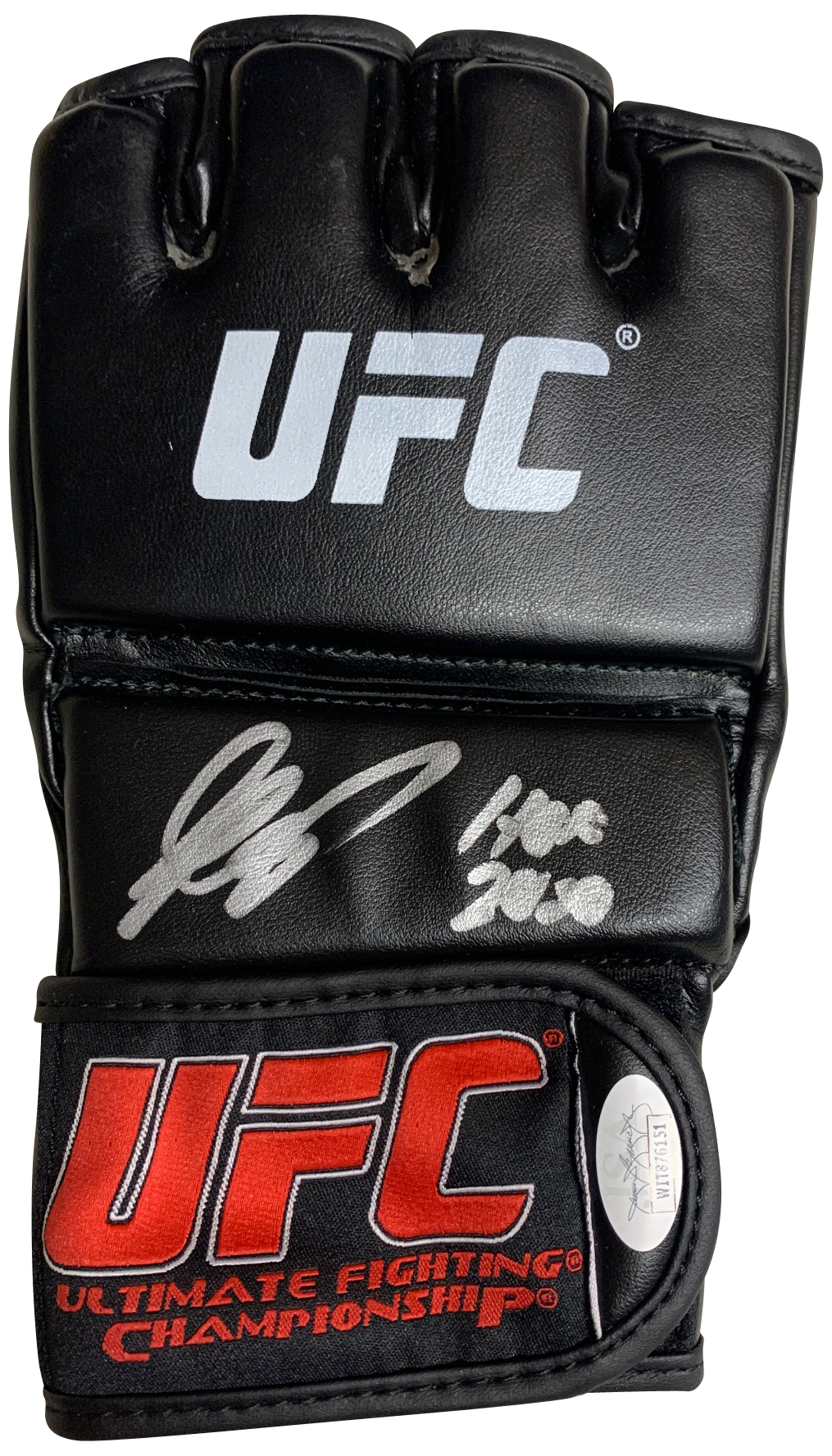Georges St-Pierre GSP Autographed MMA Signed Glove Hall of Fame HOF 2020 JSA COA Georges St-Pierre GSP Autographed MMA Signed Glove Hall of Fame HOF 2020 JSA COA