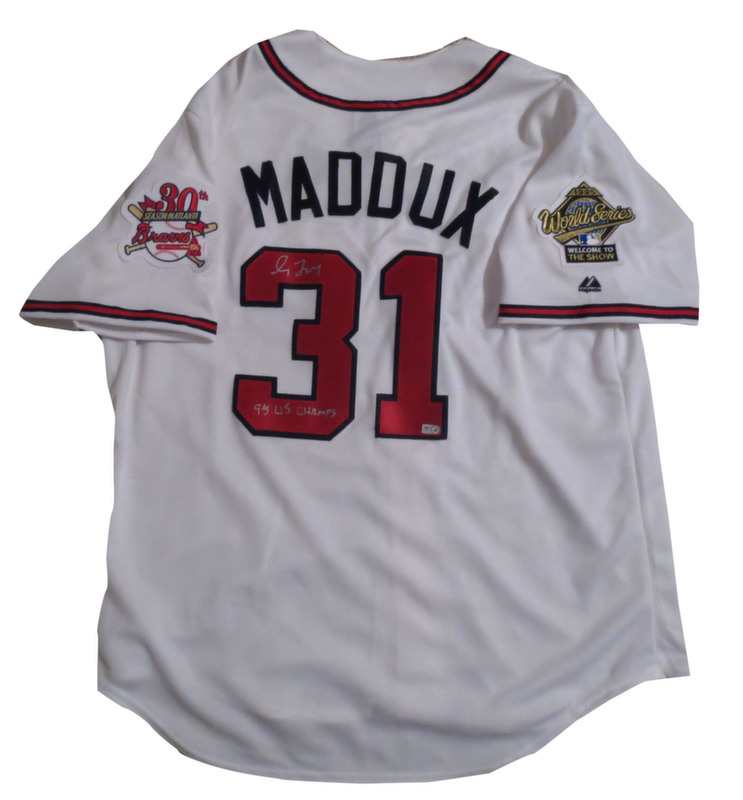 greg maddux signed jersey