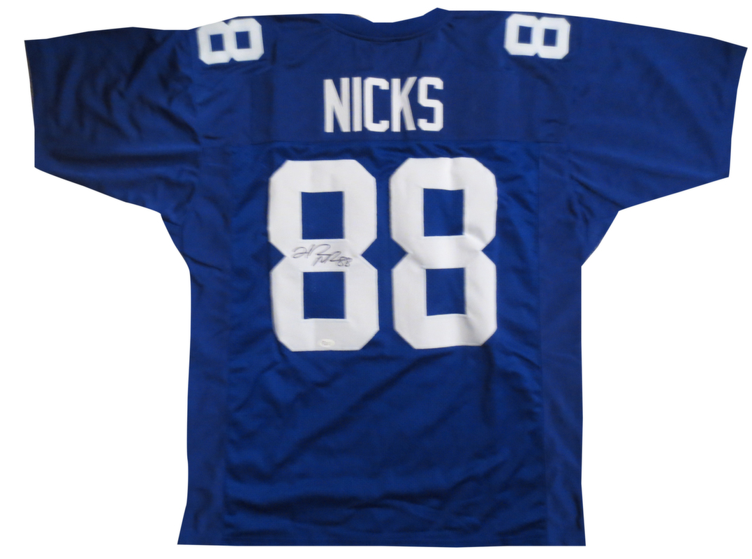 Hakeem Nicks Autographed Giants Signed Football Jersey JSA COA Hakeem Nicks Autographed Giants Signed Football Jersey JSA COA